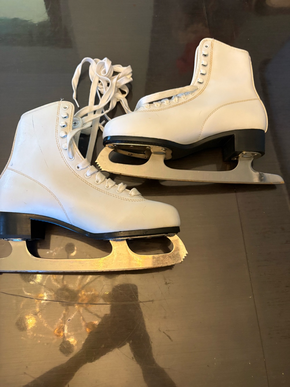 Women’s Imperial White Figure Ice Skates Athletic Boots